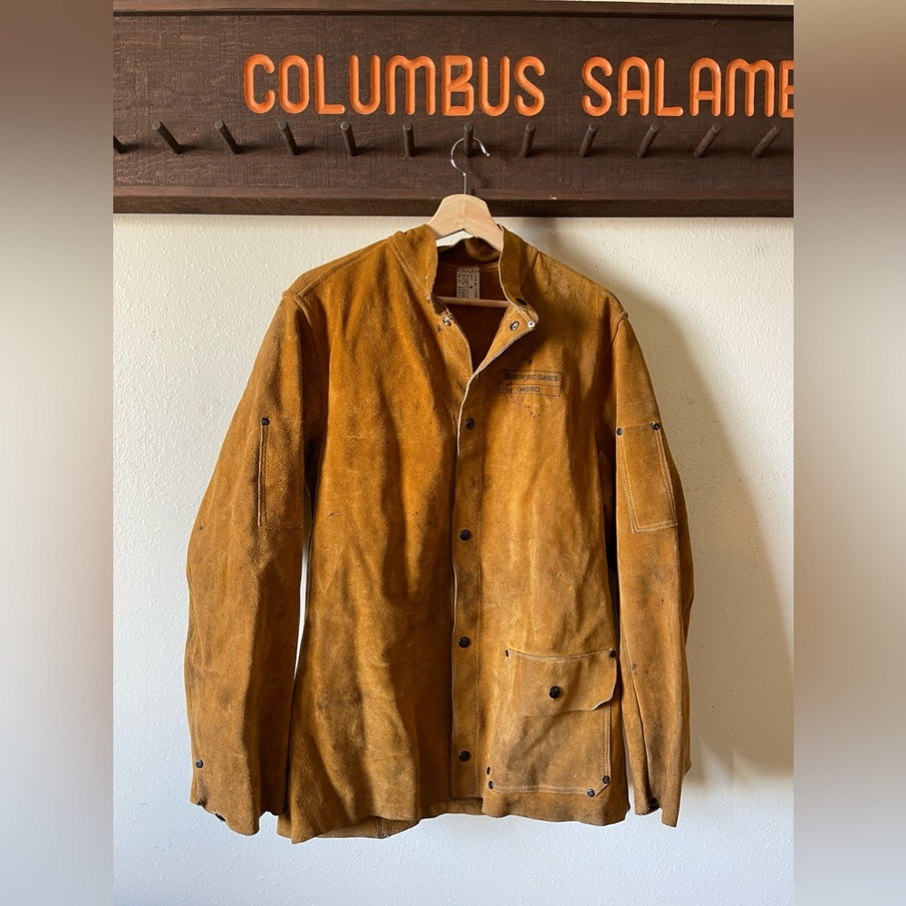 Vintage leather work jacket